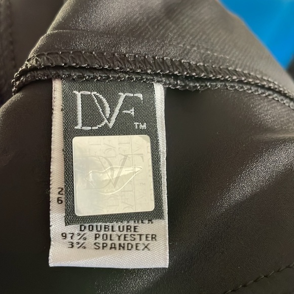 NWT Diane Von Furstenberg Pele Knit Dress with Leather Panels - Picture 11 of 12